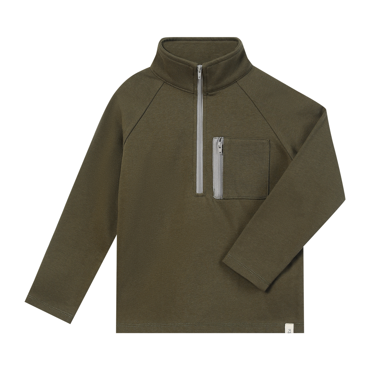 Picket 3/4 Zip Up-Sage