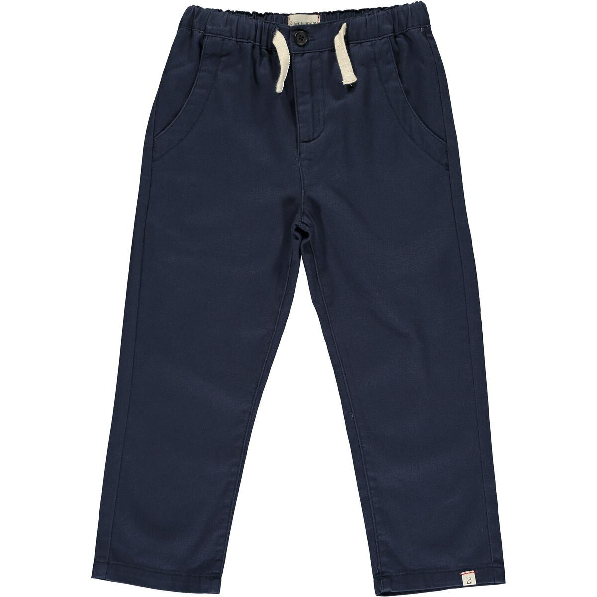 Jay Twill Pants-Navy