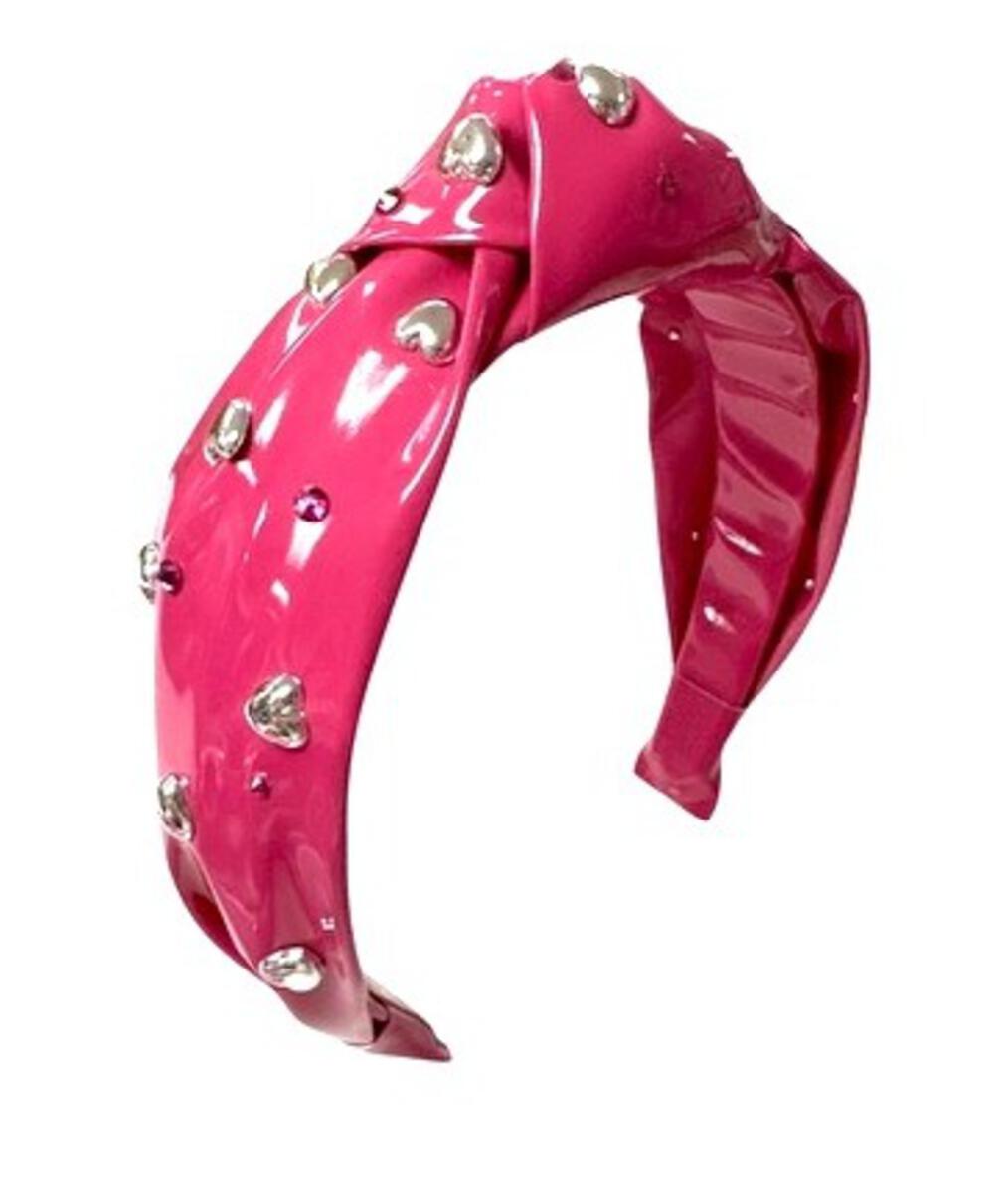 Heart Headband-Hot Pink