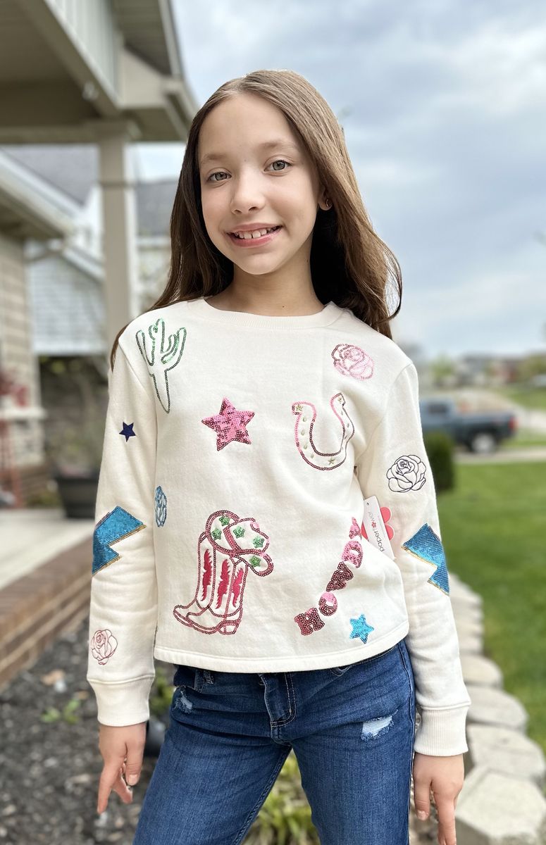 Howdy Sequin Sweatshirt