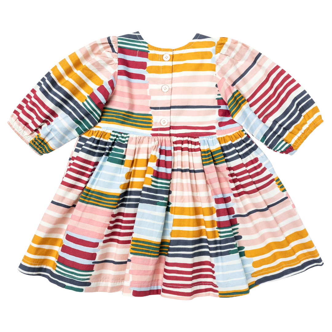 Brooke Dress-Paint Stripe