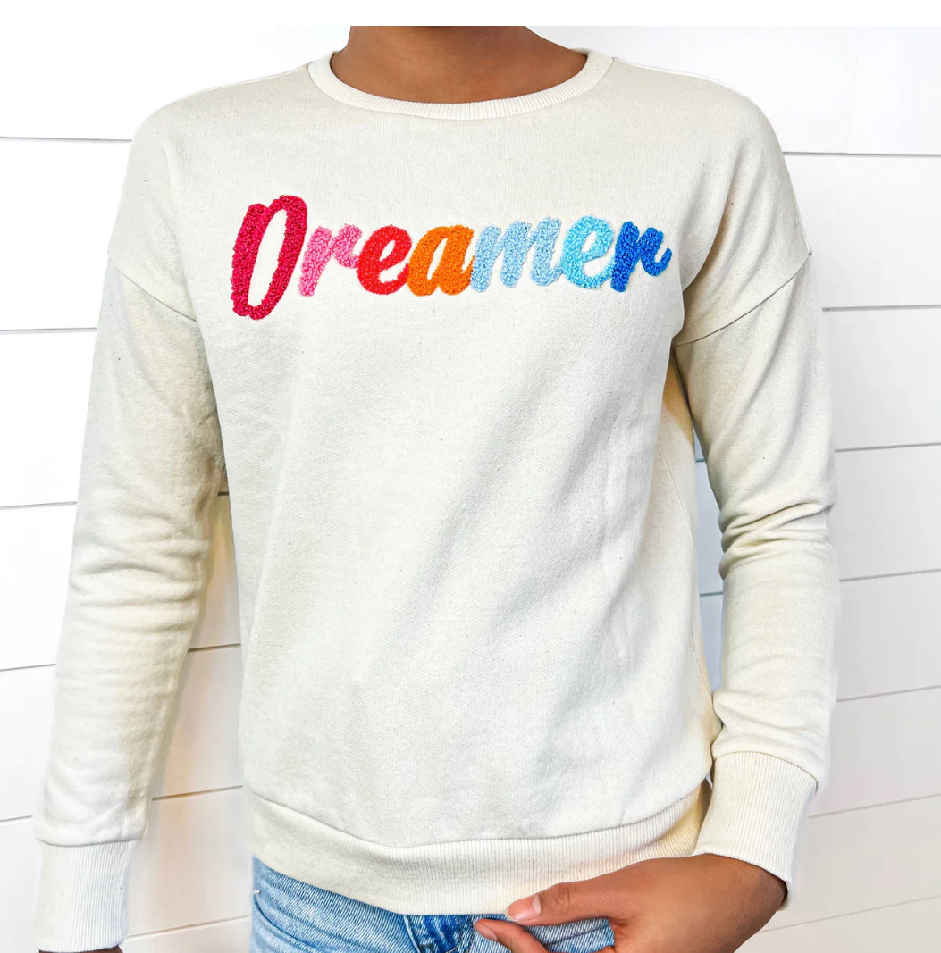 Rainbow Dreamer Sweatshirt-Oatmeal