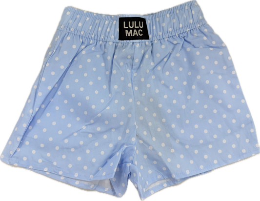 Polka Dot Short-Light Blue