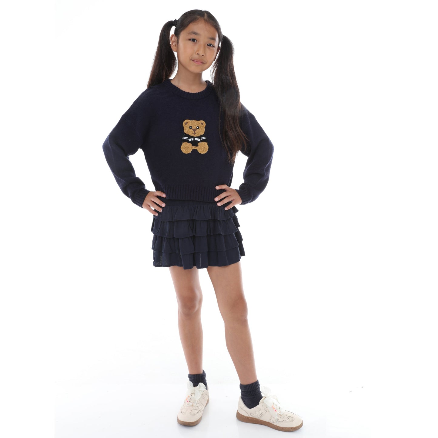 Navy Bear Sweater
