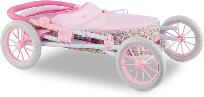 Pink Floral Baby Carriage