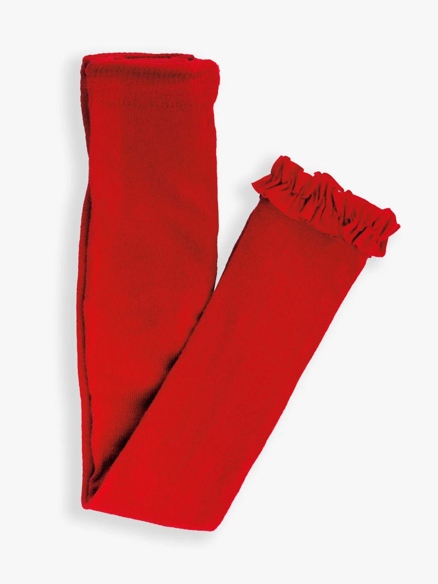 Footless Tights-Red