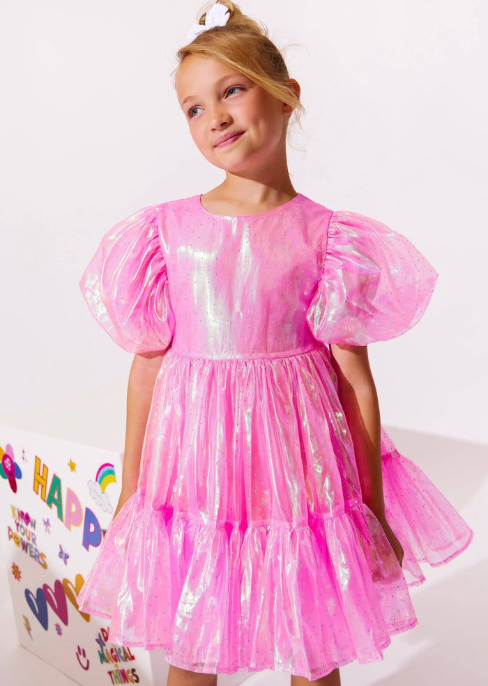 Crystal Pink Hologram Dress