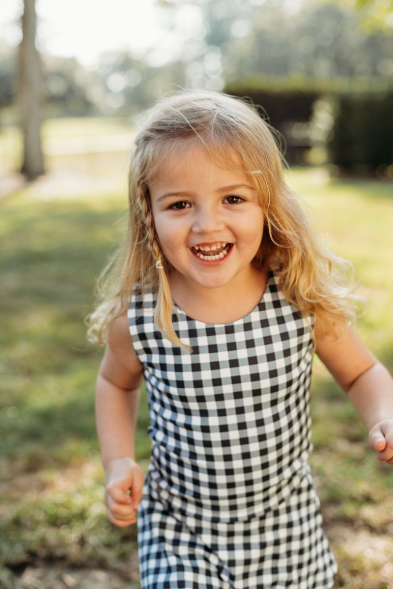 Gingham Athletic Skort Set