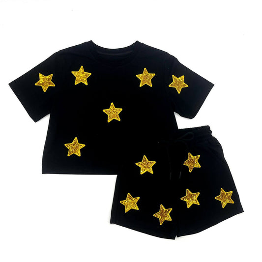 Star Short Set-BLKGLD