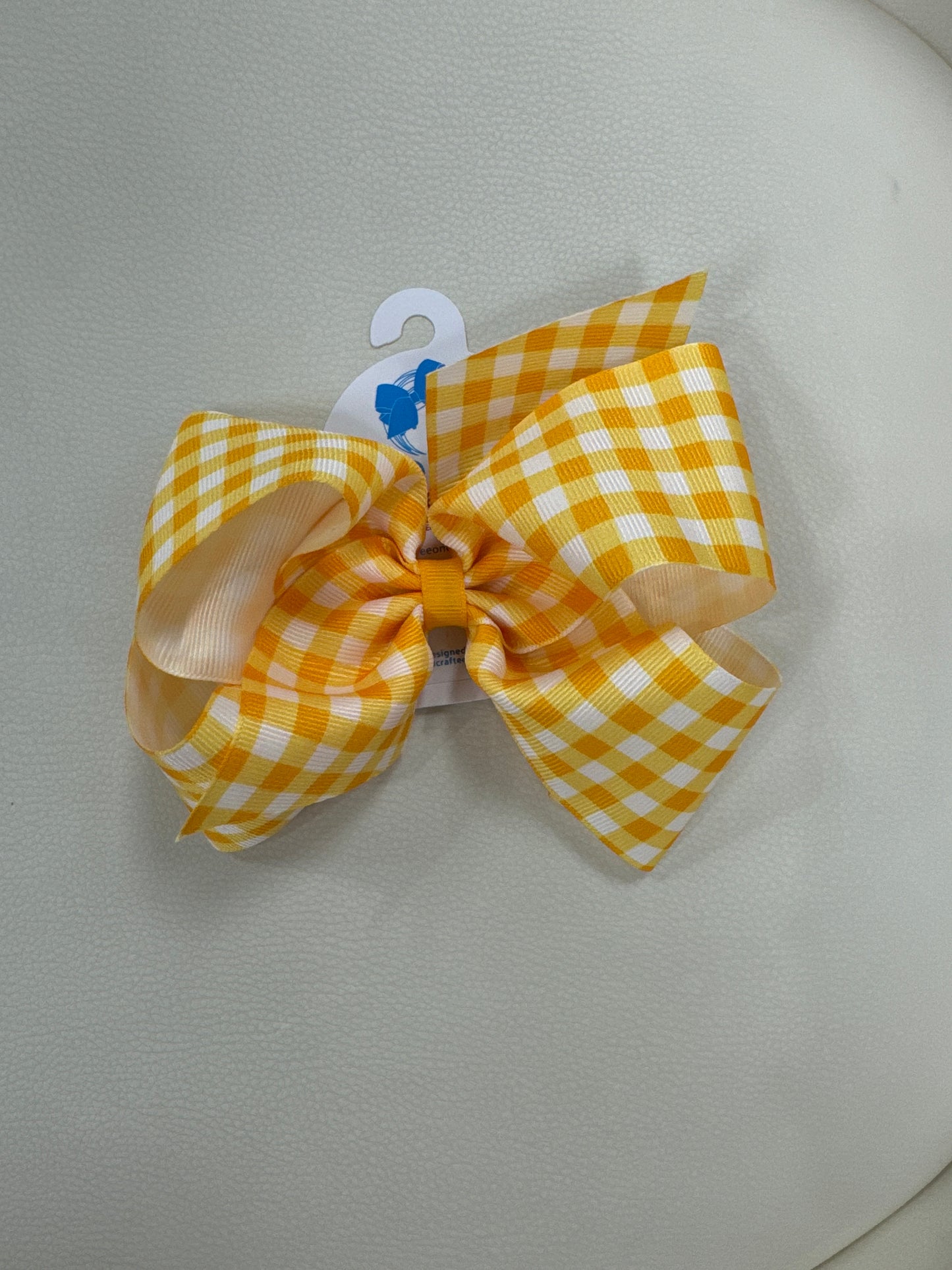 King Gingham Bow-Yellow Gold