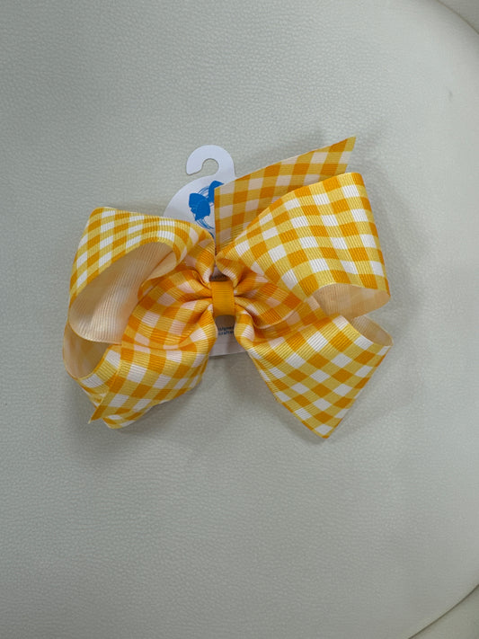 King Gingham Bow-Yellow Gold