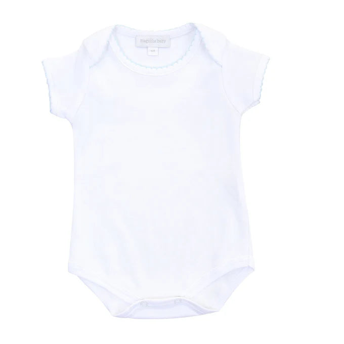 Solid Essentials White/Blue Bodysuit