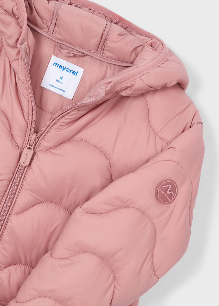 Mauve Puffer Coat