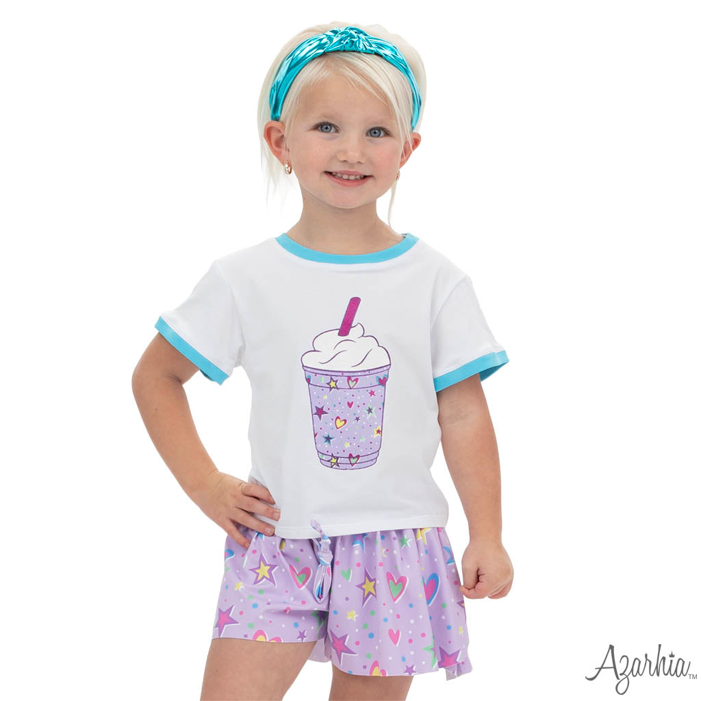 Glitter Frappe on Ringer Boxy T