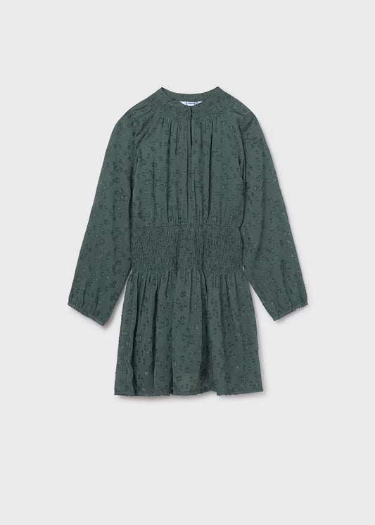 Chiffon Dress-Green