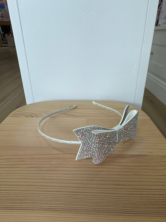 Crystal Bow Headband-Clear