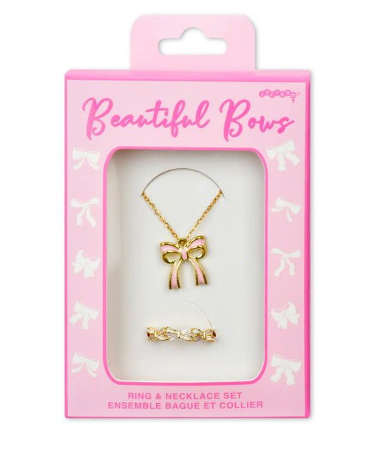 Beautiful Bows Ring & Necklace Set