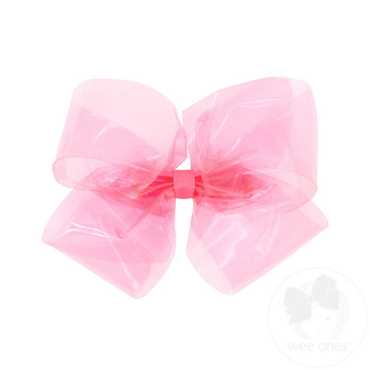 MED Vinyl Bow-Coral Rose