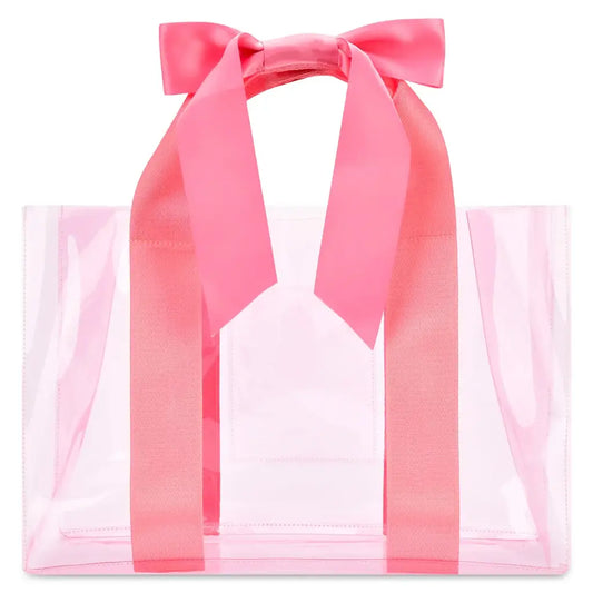 Pink Bow Clear Tote