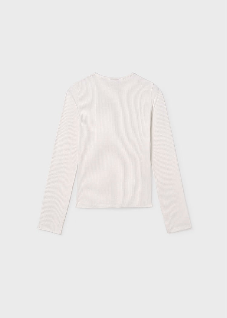 Ribbed Shirt-Ivory