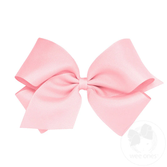 King Plain Bow-Light Pink