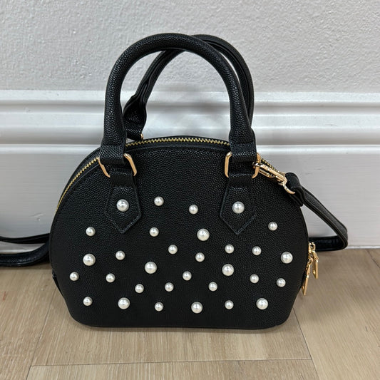 Black Satchel w/ Pearls