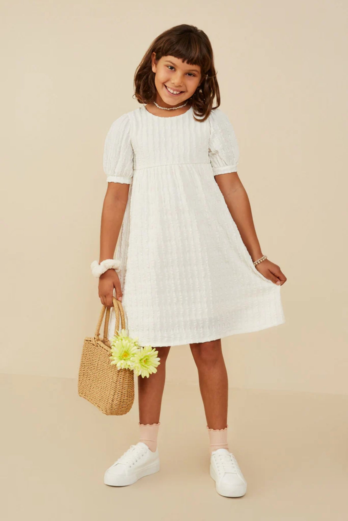 Ivory Textured Dress