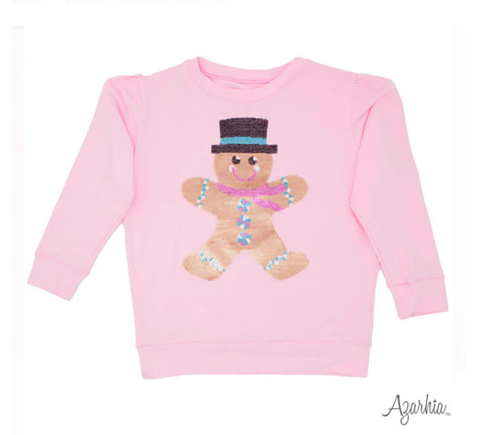 Gingerbread Sequin Sweatshirt