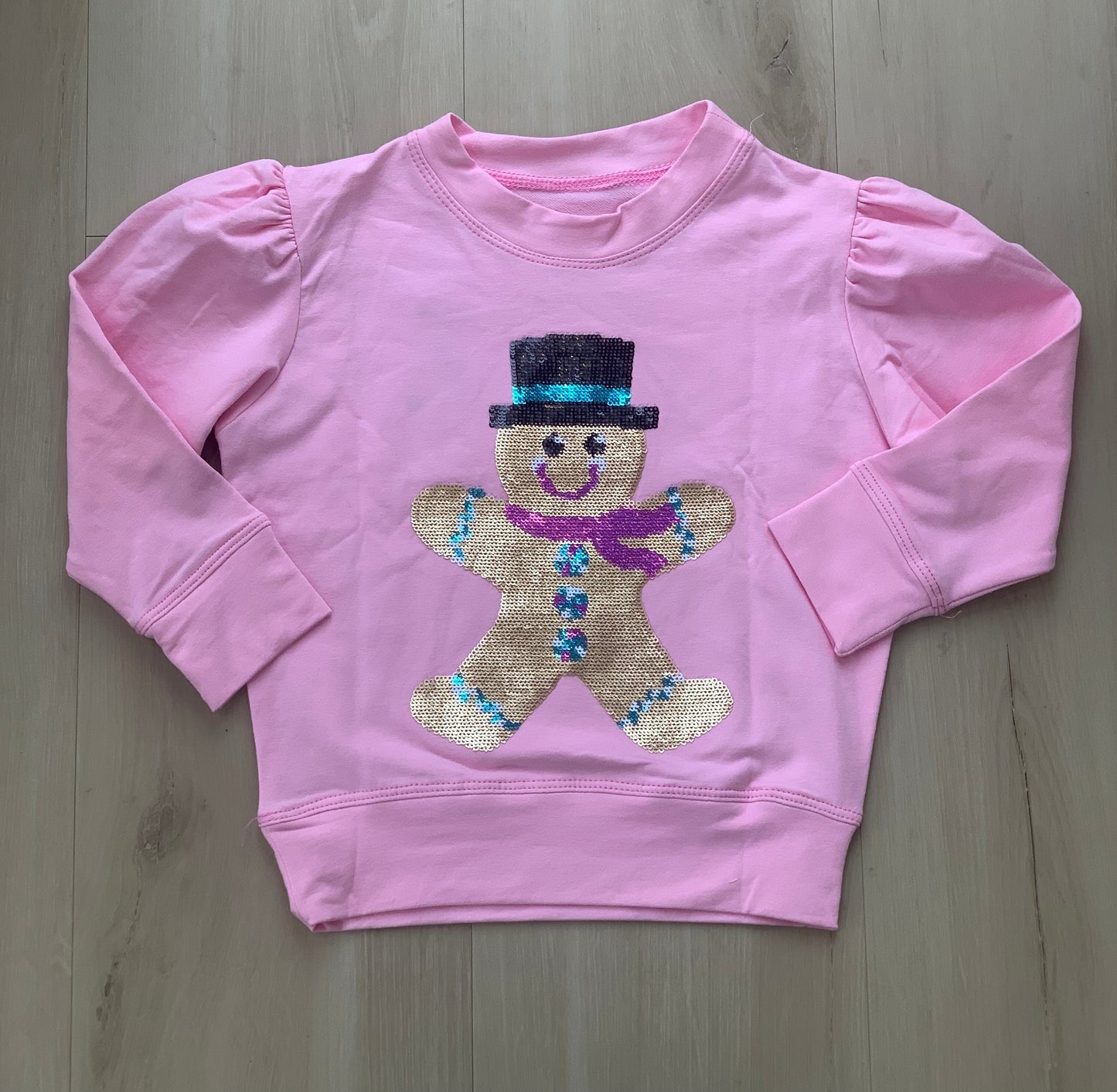 Gingerbread Sequin Sweatshirt