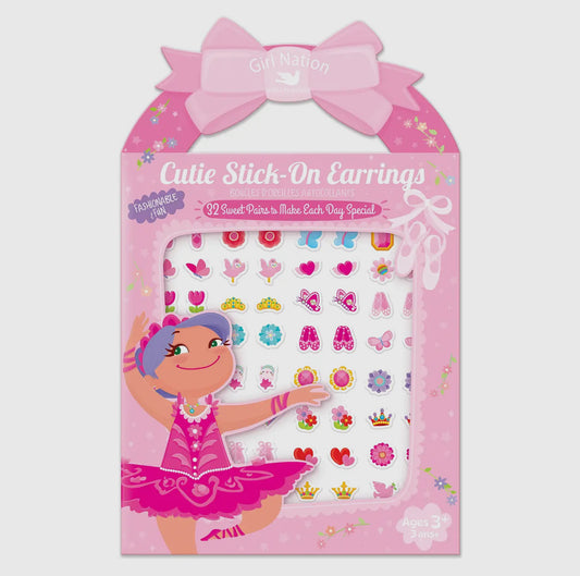 Stick on Earrings-ballerina