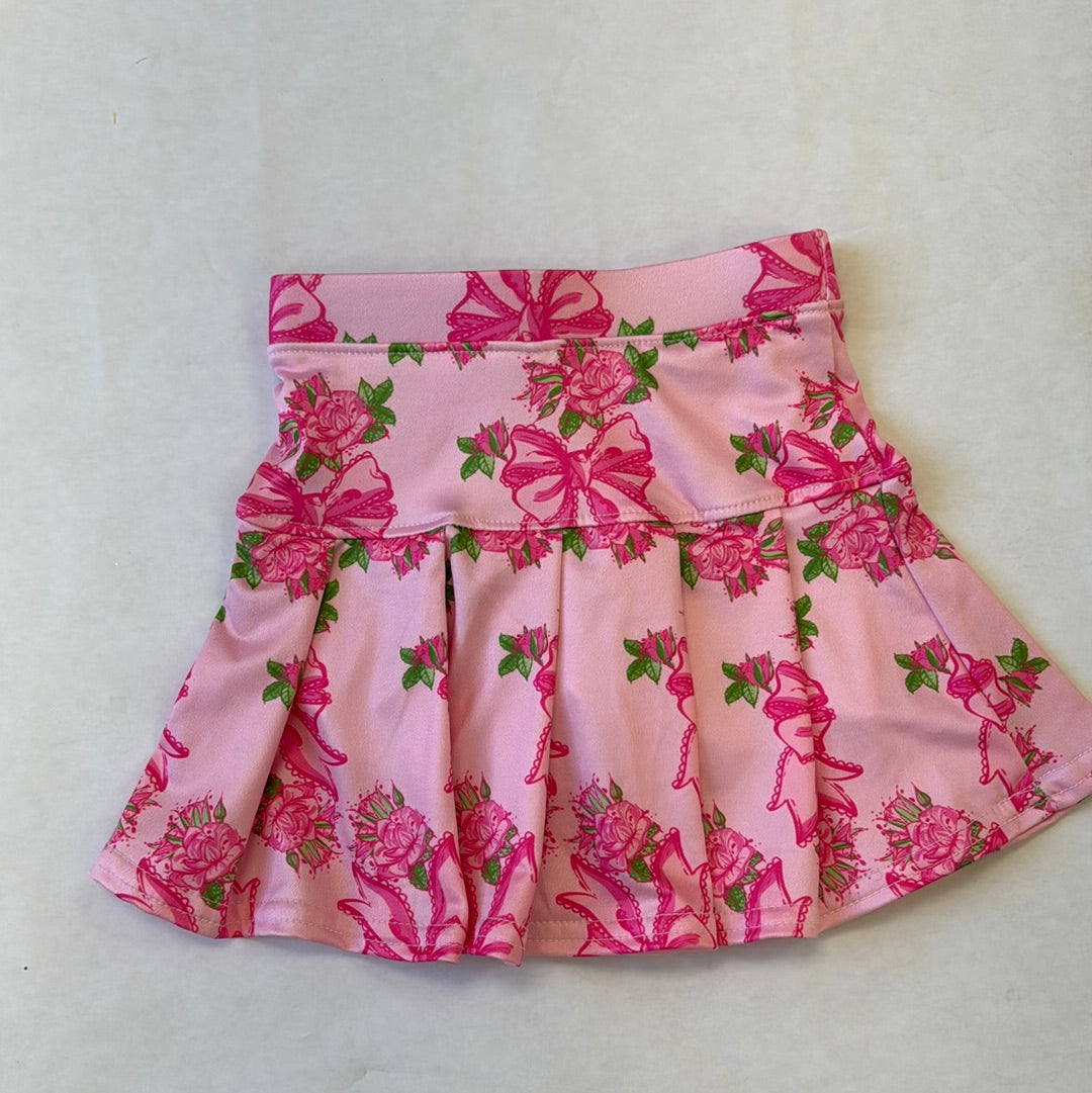 Tennis Skort-Pink Bows