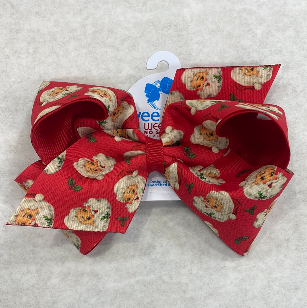 King Vintage Santa Bow