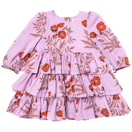 Fleur Dress-Lavender Poppy