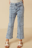 Light Wash Panel Jeans