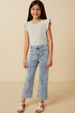 Light Wash Panel Jeans
