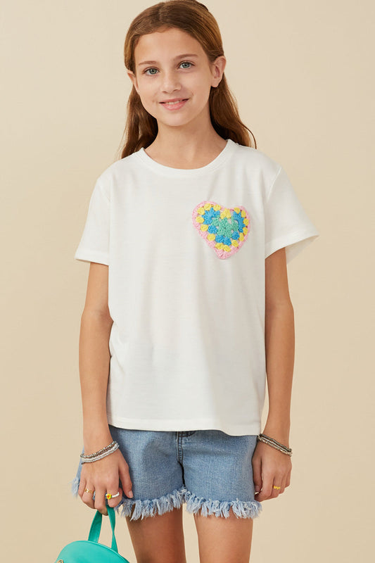 Crochet Heart Tee