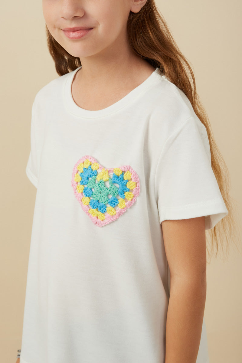 Crochet Heart Tee