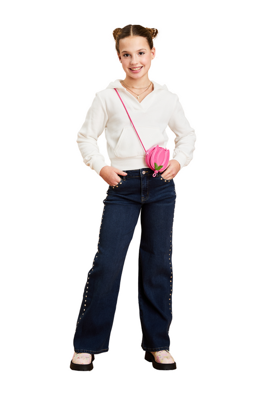 Stud Wide Leg Jeans