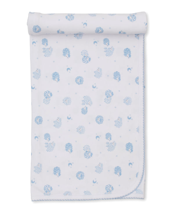 Baa Baa Baby Sheep Blue Blanket