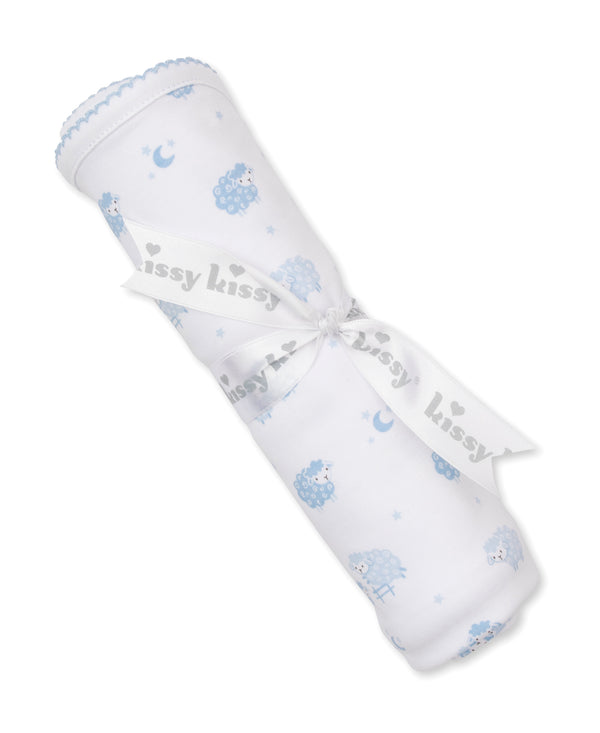 Baa Baa Baby Sheep Blue Blanket