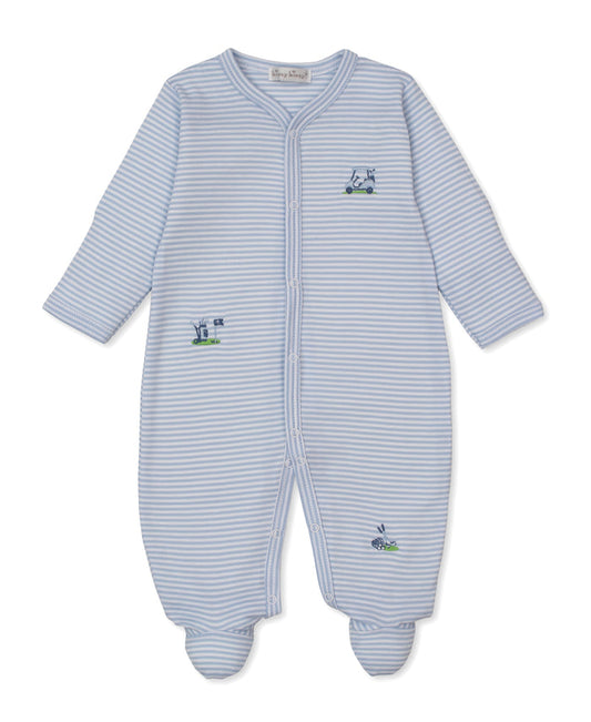 Golf Blue Stripe Footie