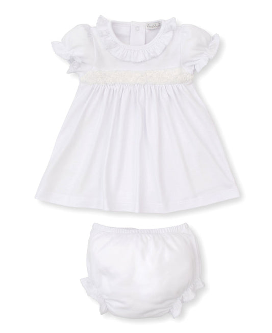 Miniature Roses Dress Set-White