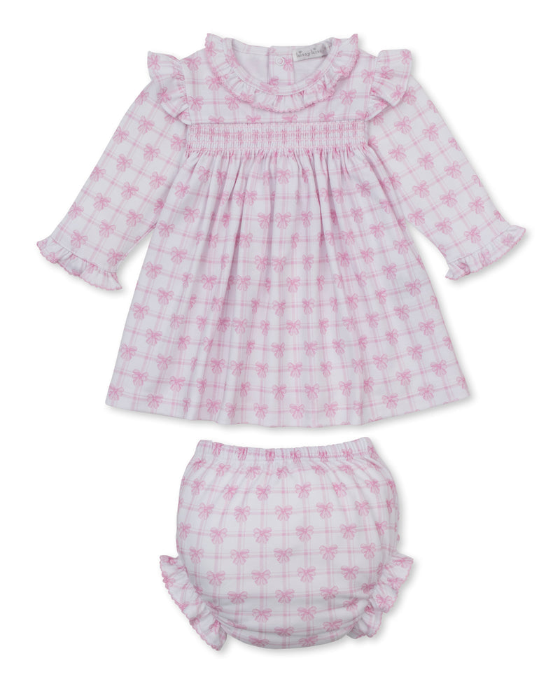 Windowpane Bows Dress Set