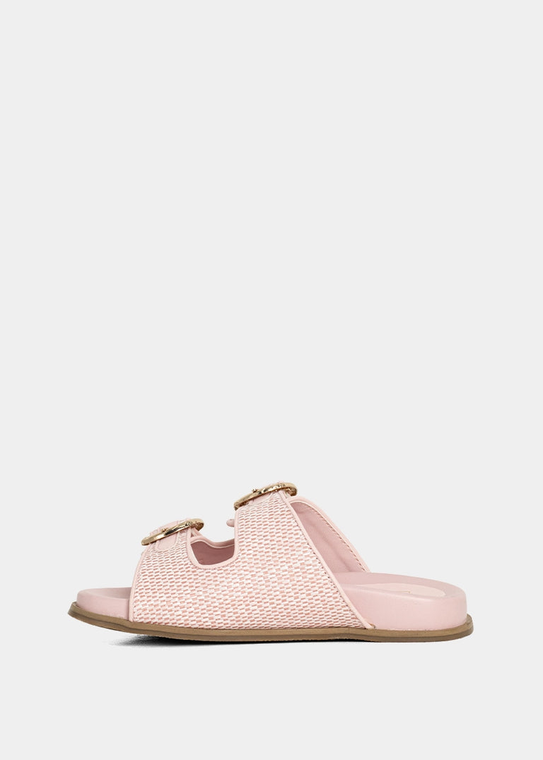 Lori Pink Woven Sandals