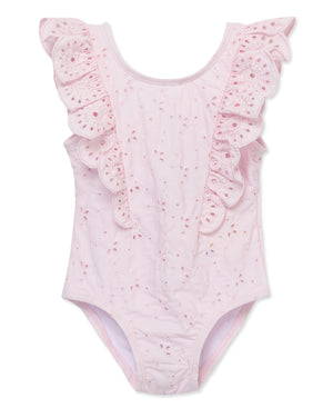 Pink Eyelet Swimsuit