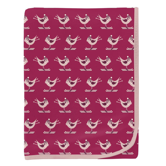 Berry Ski Birds Blanket