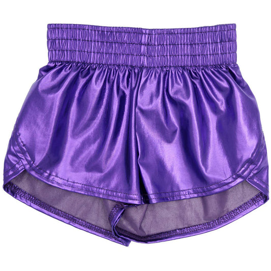 Steph Short-Metallic Purple