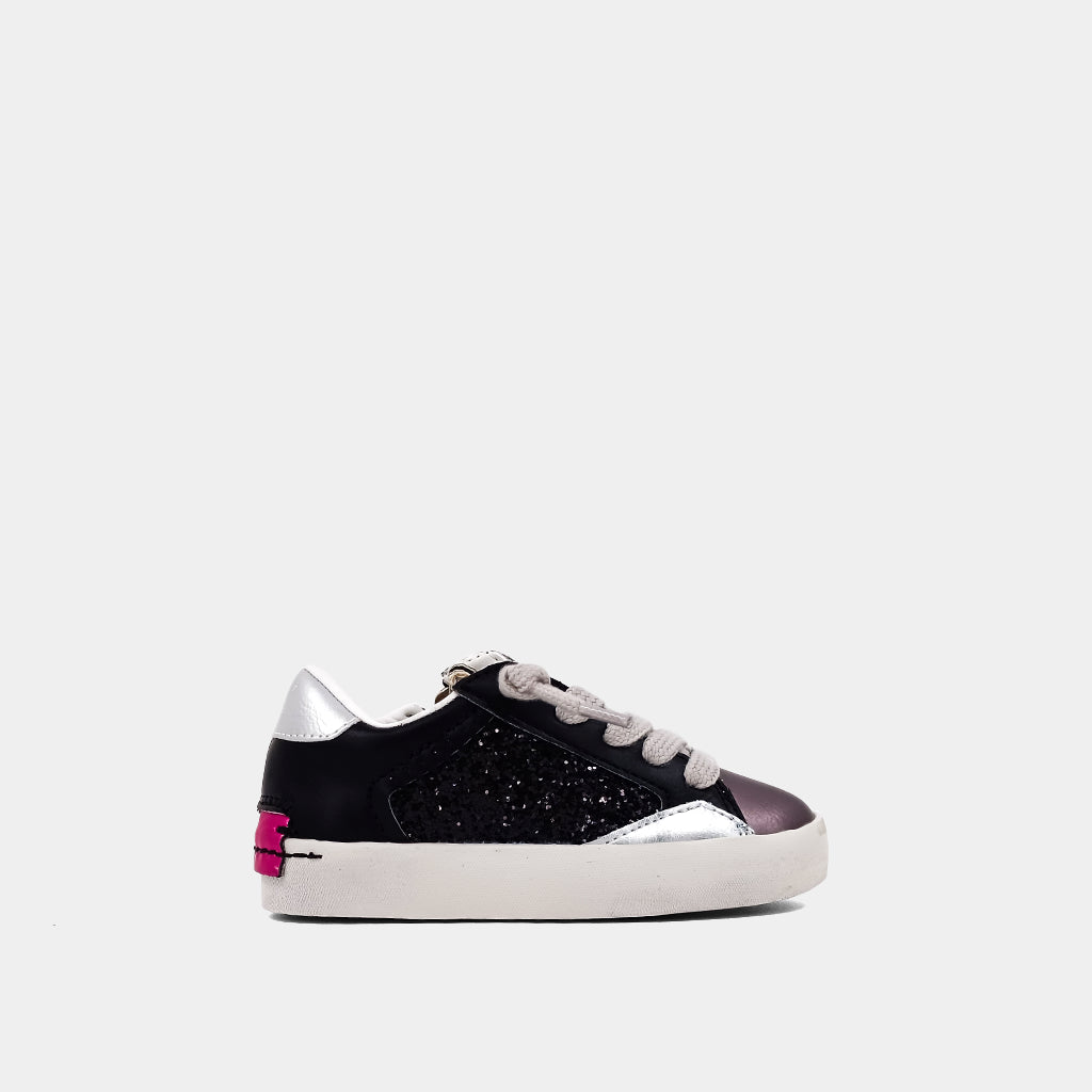 Ruby Sneaker-Black Glitter