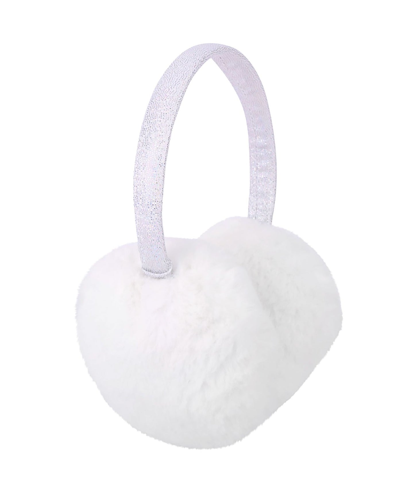 White Glitter Earmuffs