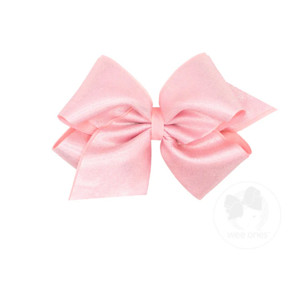King Mirror Dot Bow-Light Pink